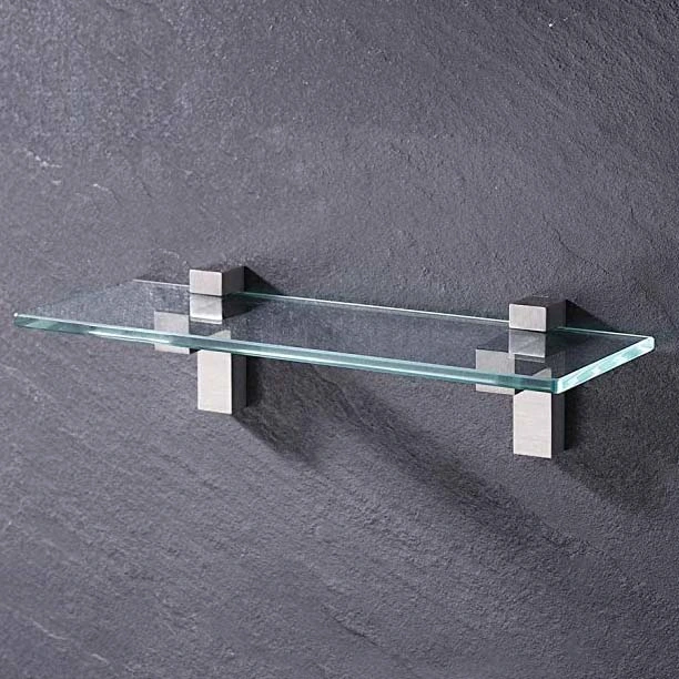 Zinc Alloy Glass Furniture Hardware Fittings Glass Shelf Bracket Adjustable Bright Chrome Glass Holders Supports Glass Clamp
