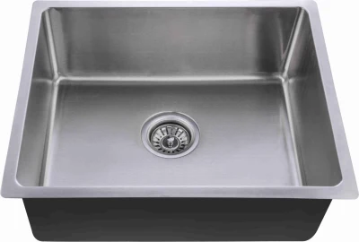304# Stainless Steel Square Single Bowl Brushed Kitchen Sink