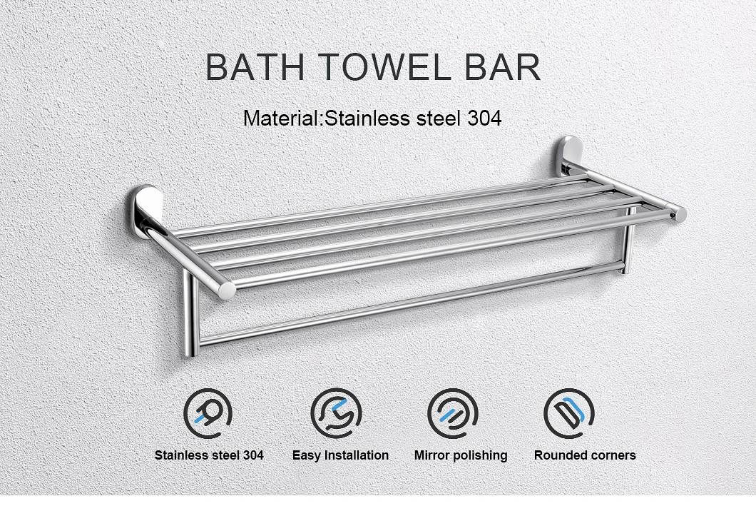 304 Bathroom Towel Rack Stainless Steel Bathroom Accessories