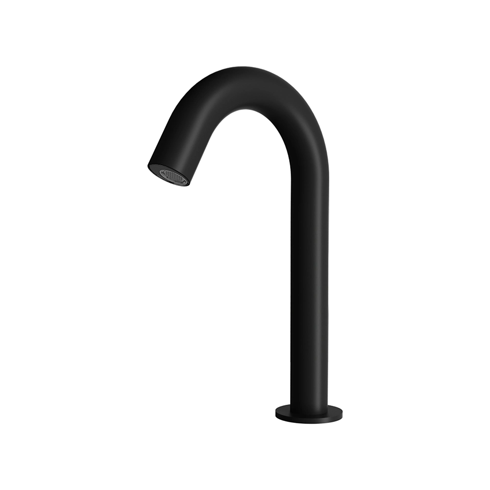 Hot Sale Matte Black Sensor Faucet Deck Mount Bathroom Lavatory Basin Tap