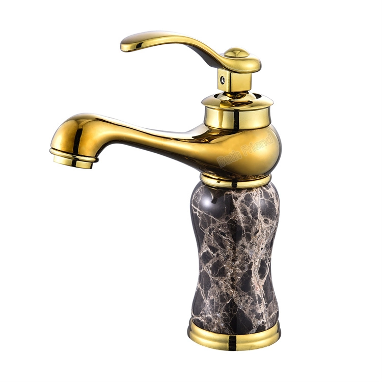 Elegant Style Round Shape Single Lifting Handle Acrylic Decorating Bathroom Sink Tap Plastic Steel Faucet