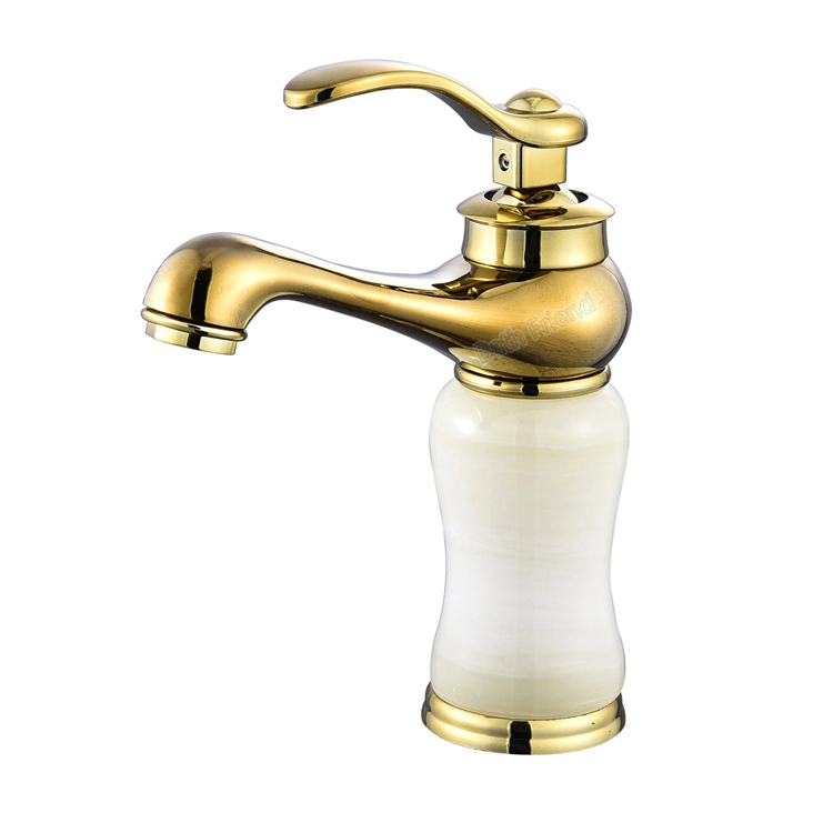 Elegant Style Round Shape Single Lifting Handle Acrylic Decorating Bathroom Sink Tap Plastic Steel Faucet