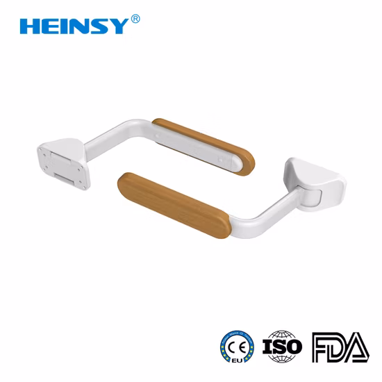 Heinsy Easy Installation Foldable Heavy Duty Armrest Toilet Safety Handrail Rails for Elderly Senior Handicap and Pregnant