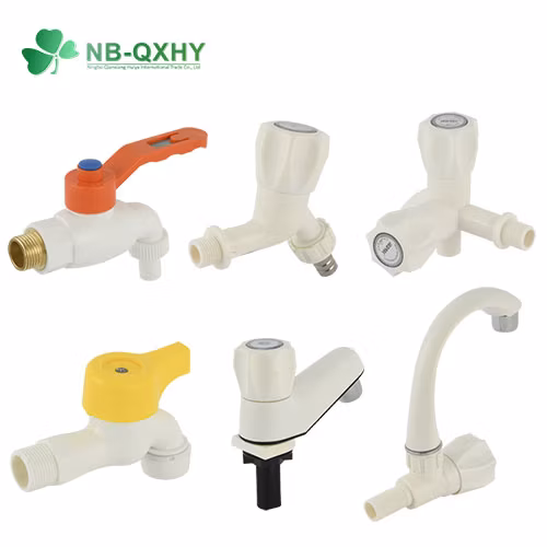 1/2" 3/4 " Inch Plastic PVC Tap Bathroom Kitchen Water Outdoor ABS PP Bibcock Faucet