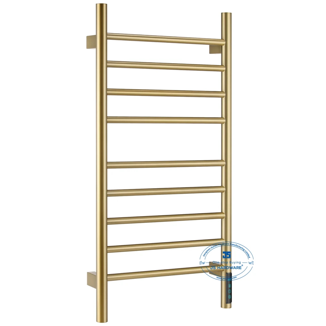 Stainless Steel Gold Hot Electric Heated Towel Warmer Rack for Bathroom