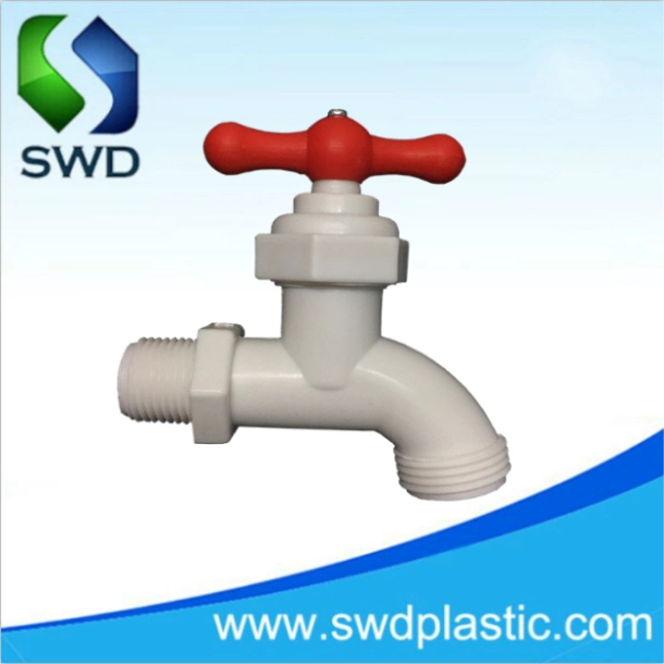 Water Tap Faucet PVC Plastic Bibcock Male Thread Water Taps for Watering and Irrigation