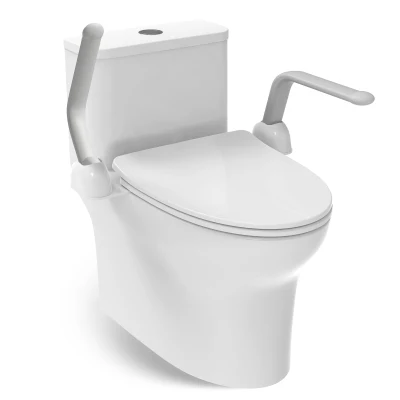 Heinsy Easy Installation Foldable Heavy Duty Armrest Toilet Safety Handrail Rails for Elderly Senior Handicap and Pregnant