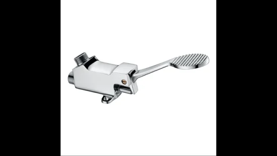 Brass Polished Chrome Foot Operated Valve Pedal Faucet