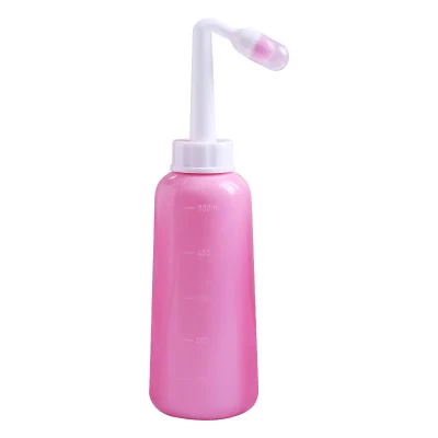 Adorable Pink Peri Bottle - Portable Bidet - Upside Down There Care Squeeze