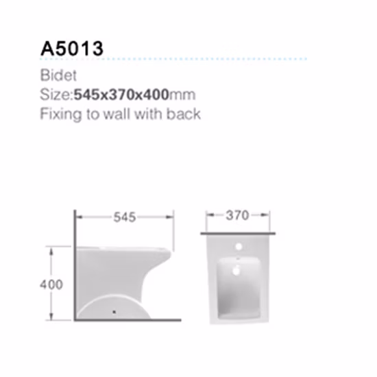 European Style Sanitary Ware Bathroom Shattaf Ceramic Bidet