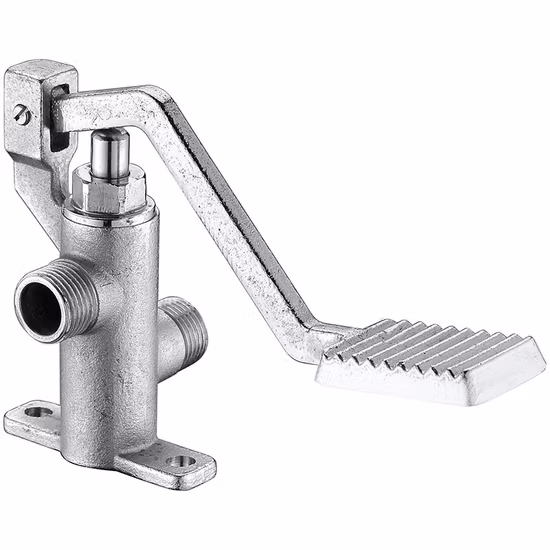 Solid Brass Stable Quality Polished Chrome Pedal Tap Foot Operated Faucet